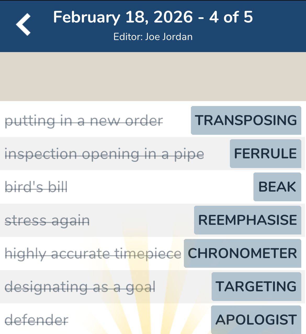 7 Little Words February 18 2026 4