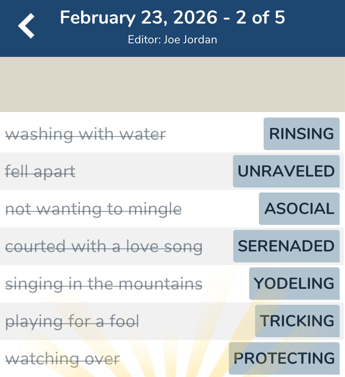 7 Little Words February 23 2026 2