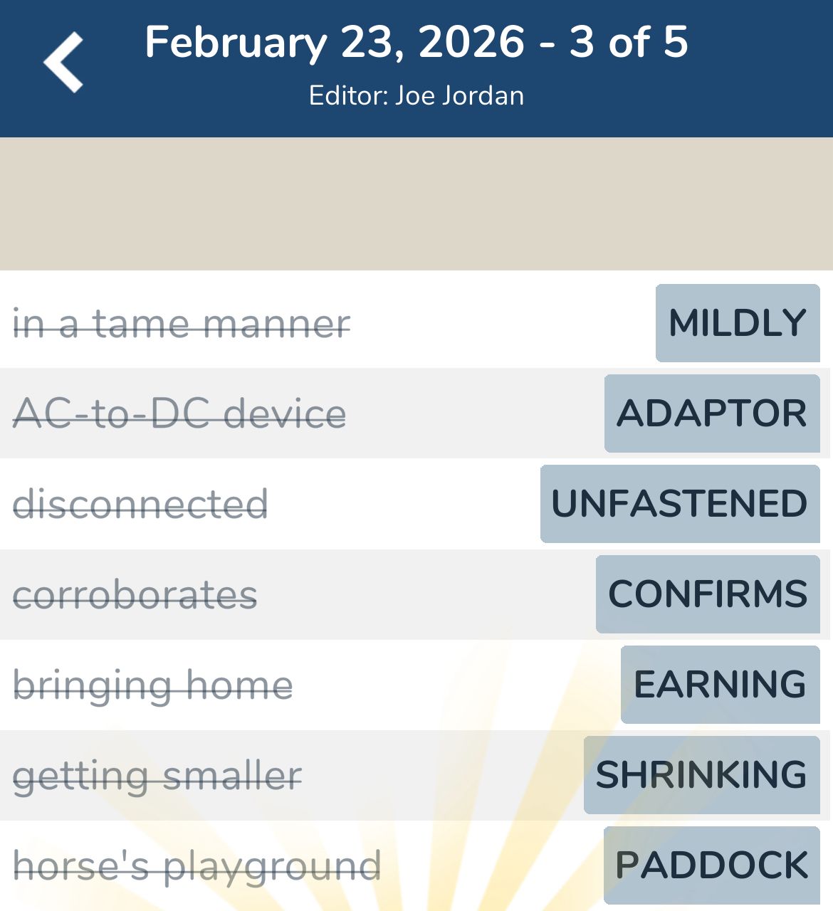 7 Little Words February 23 2026 3