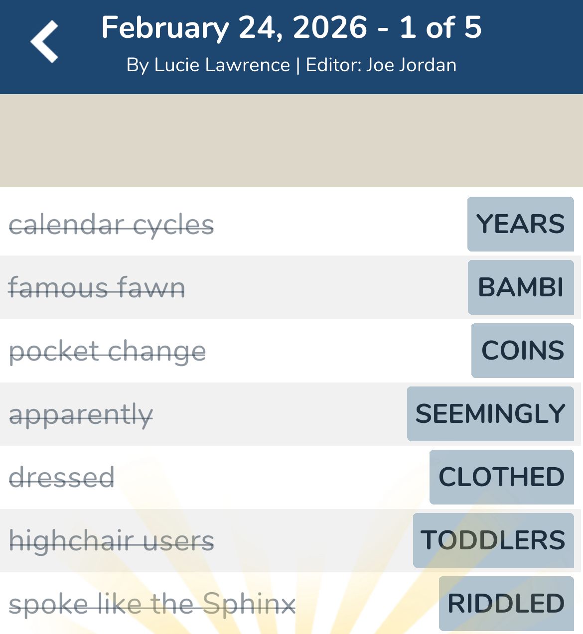 7 Little Words February 24 2026 1