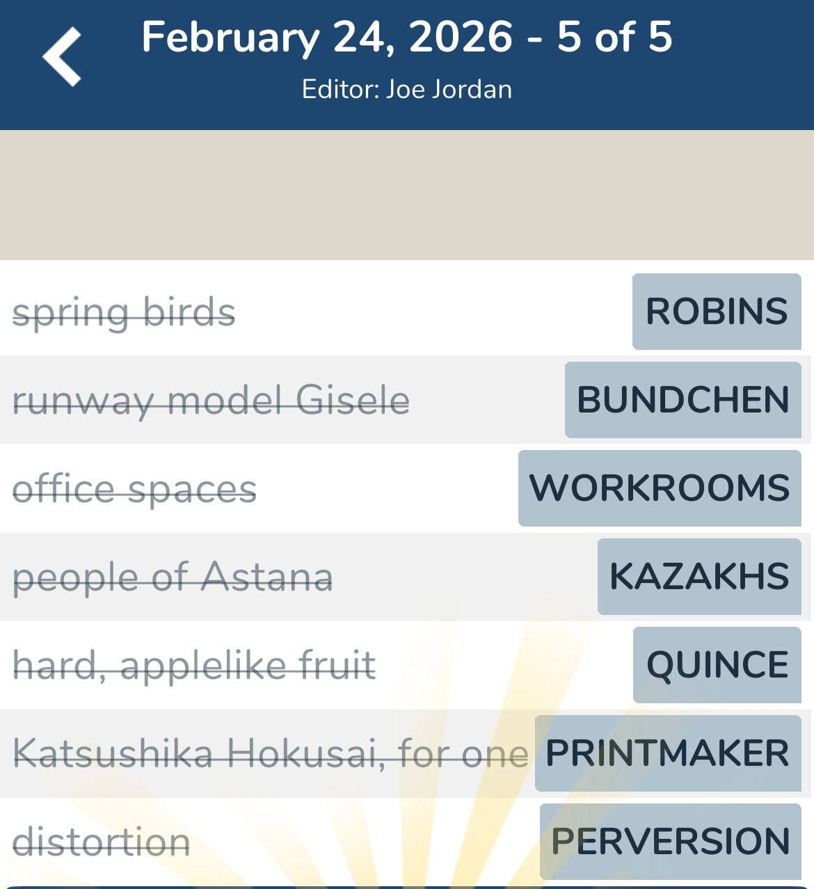 7 Little Words February 24 2026 5