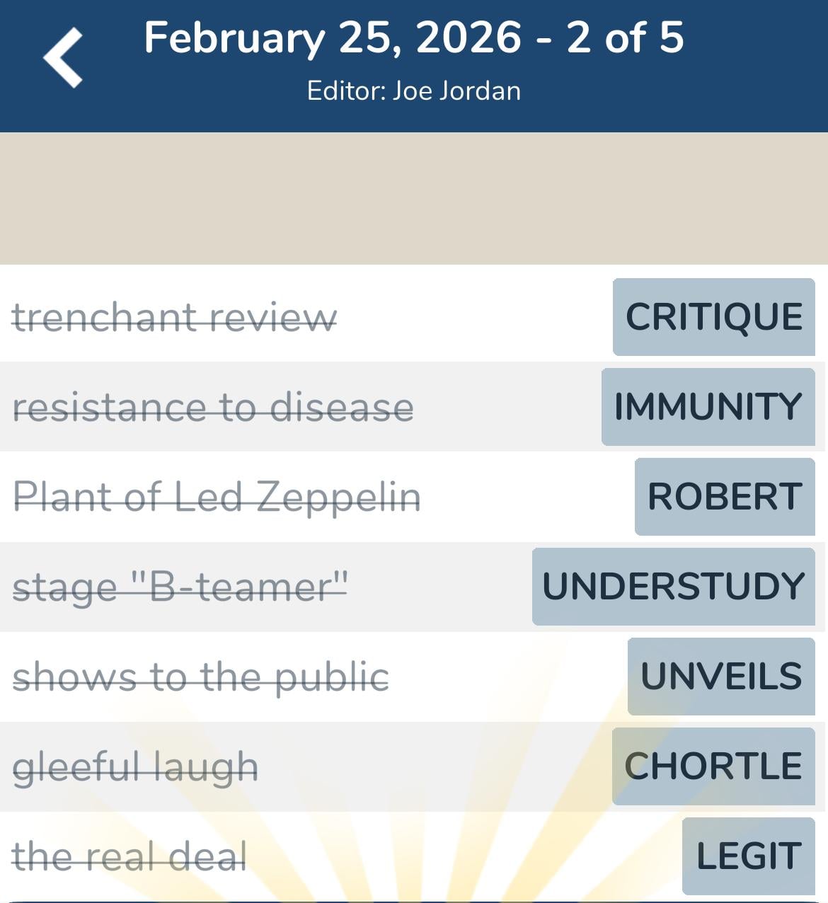 7 Little Words February 25 2026 2 7 Little Words February 25 2026 2