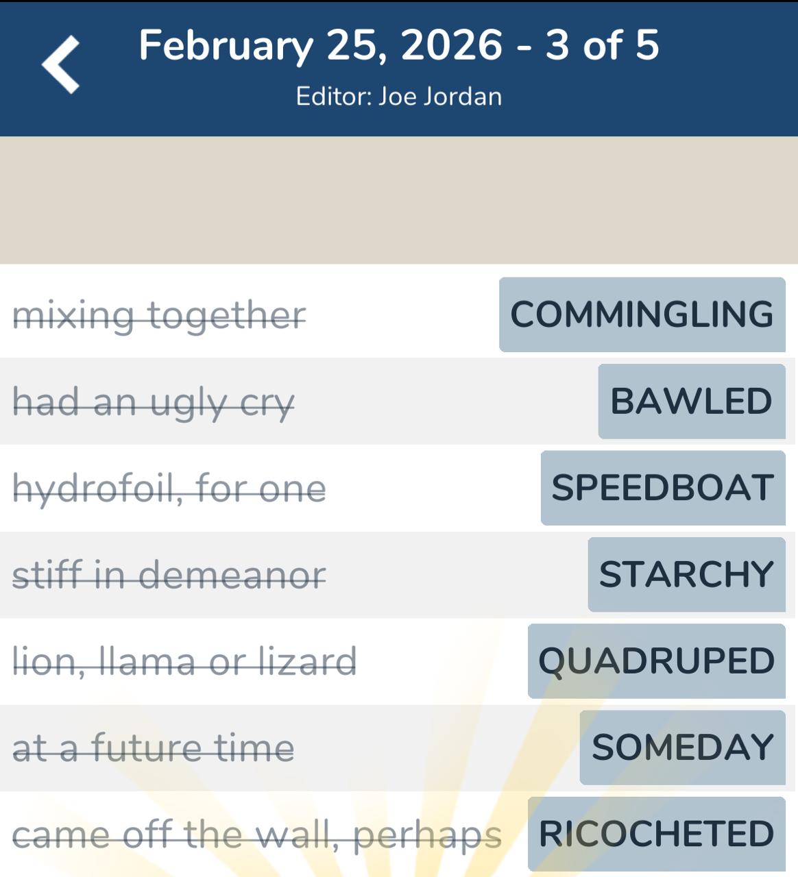 7 Little Words February 25 2026 3 7 Little Words February 25 2026 3