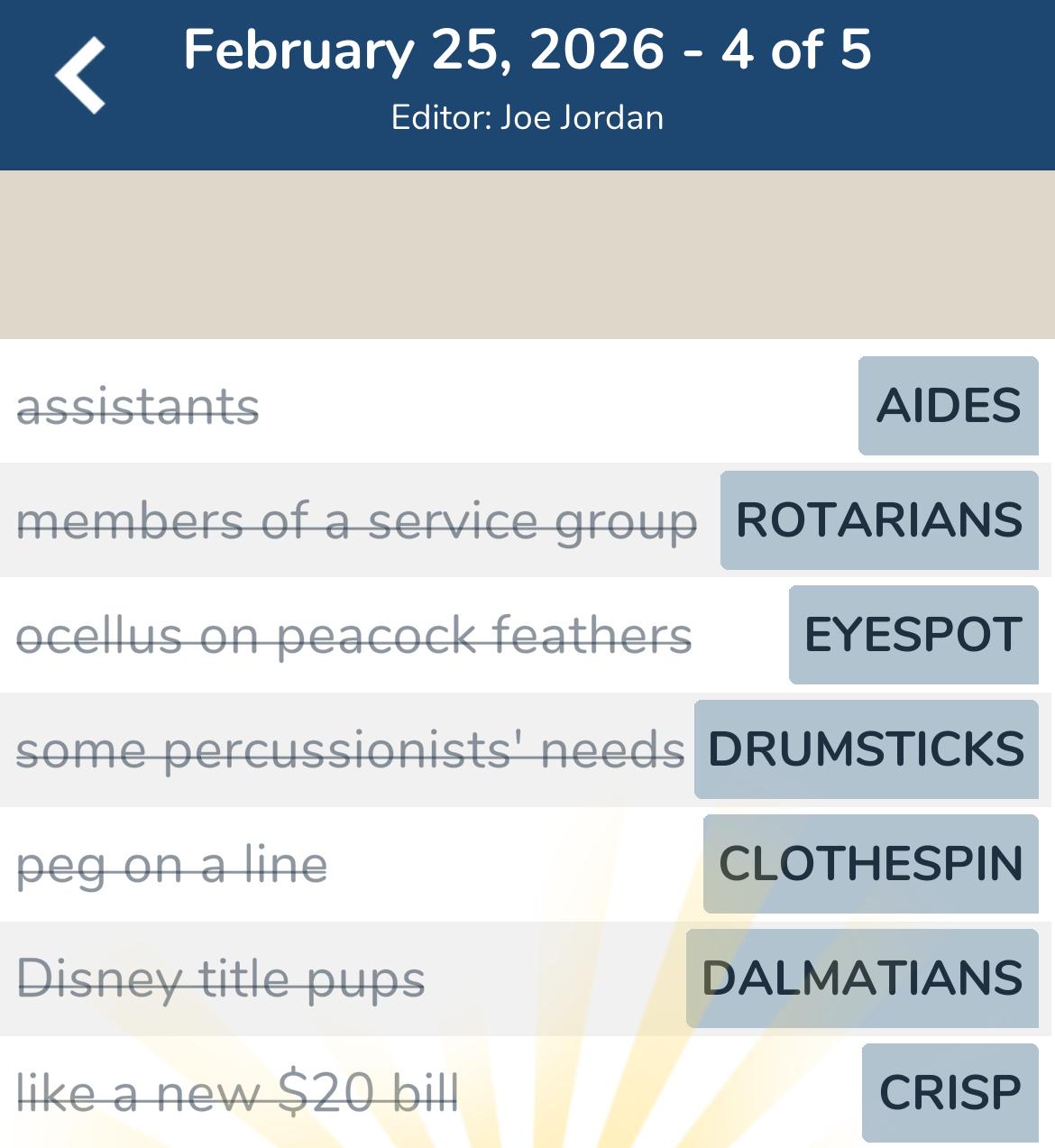 7 Little Words February 25 2026 4 7 Little Words February 25 2026 4