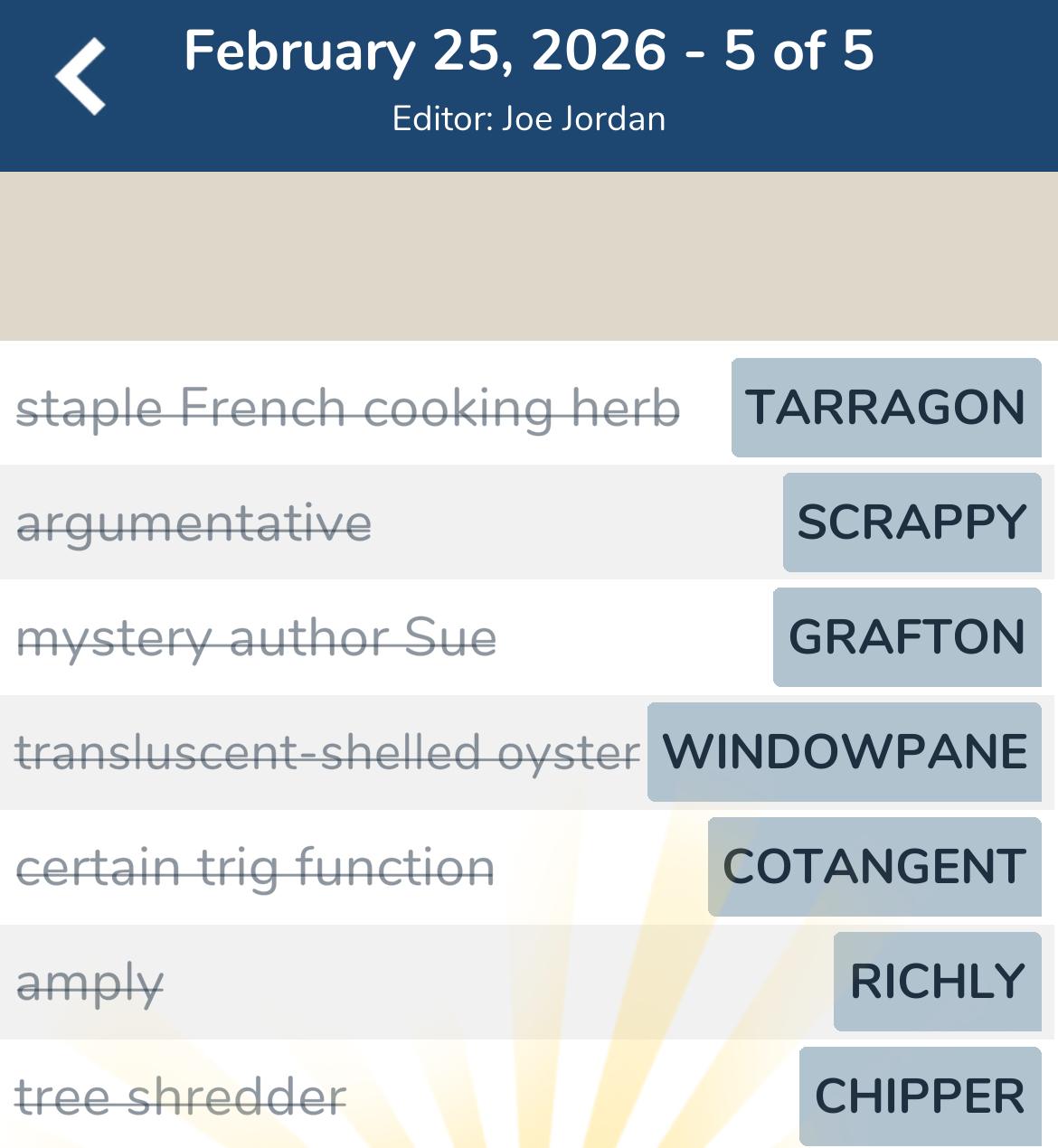 7 Little Words February 25 2026 5 7 Little Words February 25 2026 5