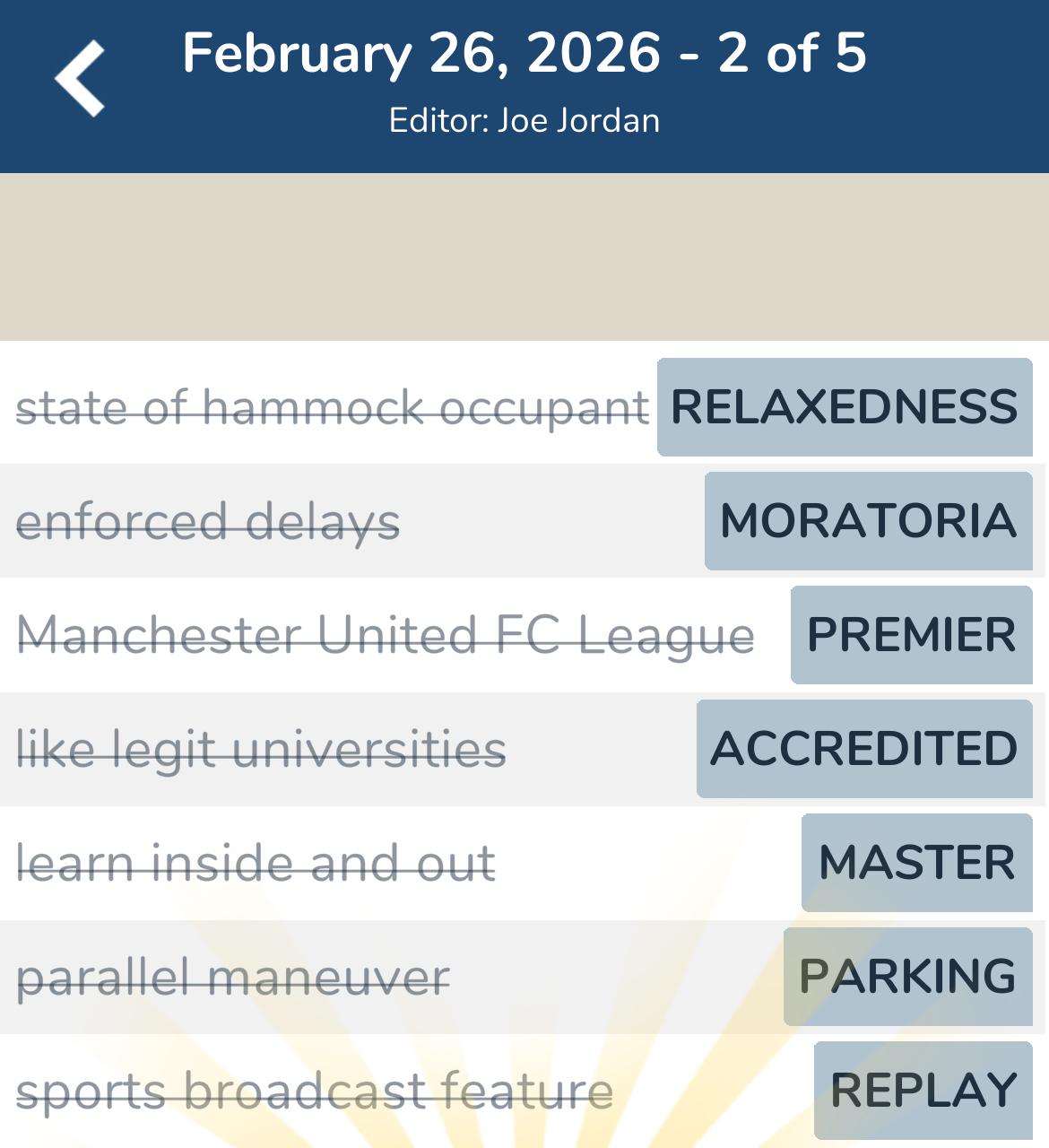 7 Little Words February 26 2026 2