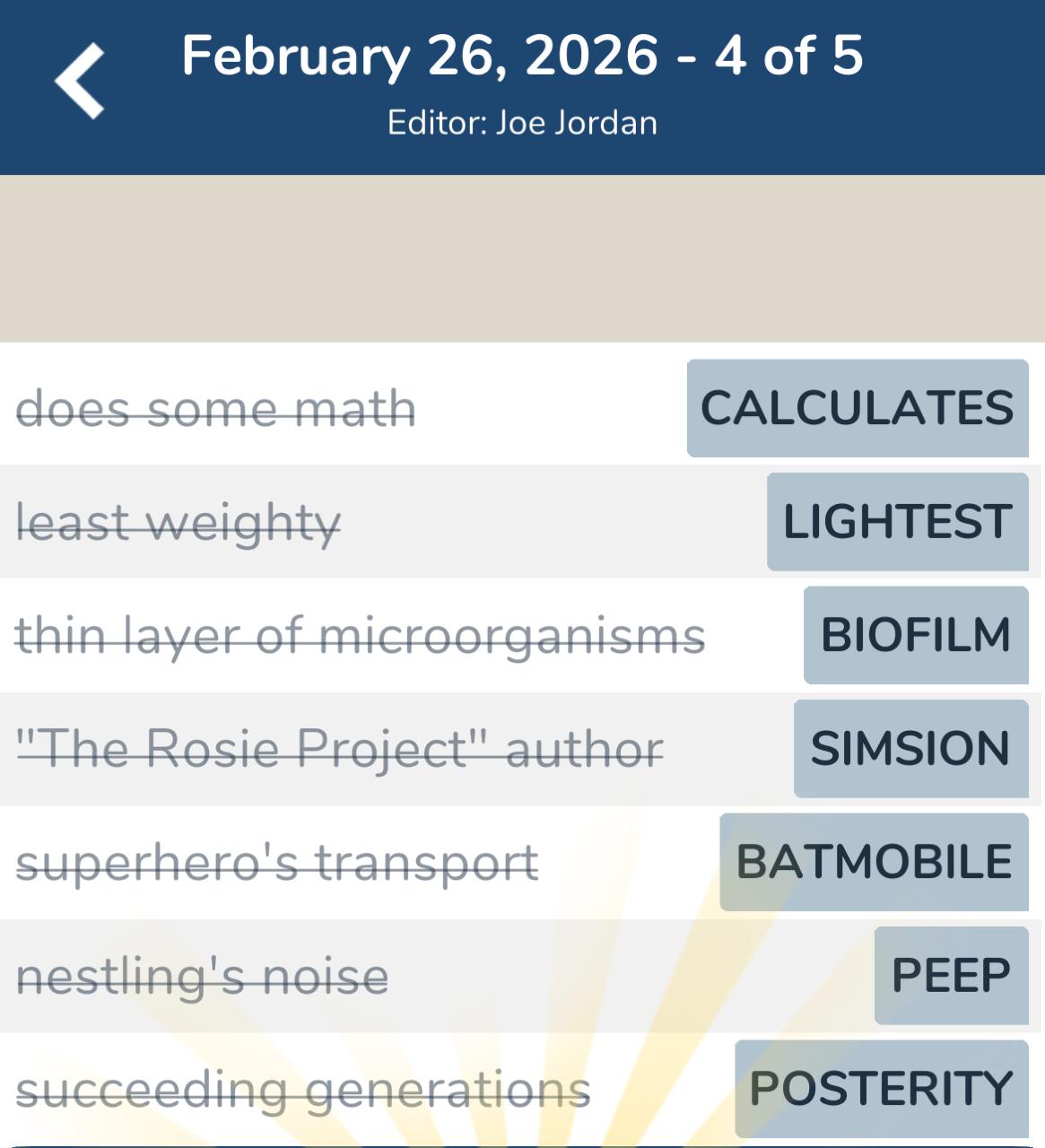 7 Little Words February 26 2026 4