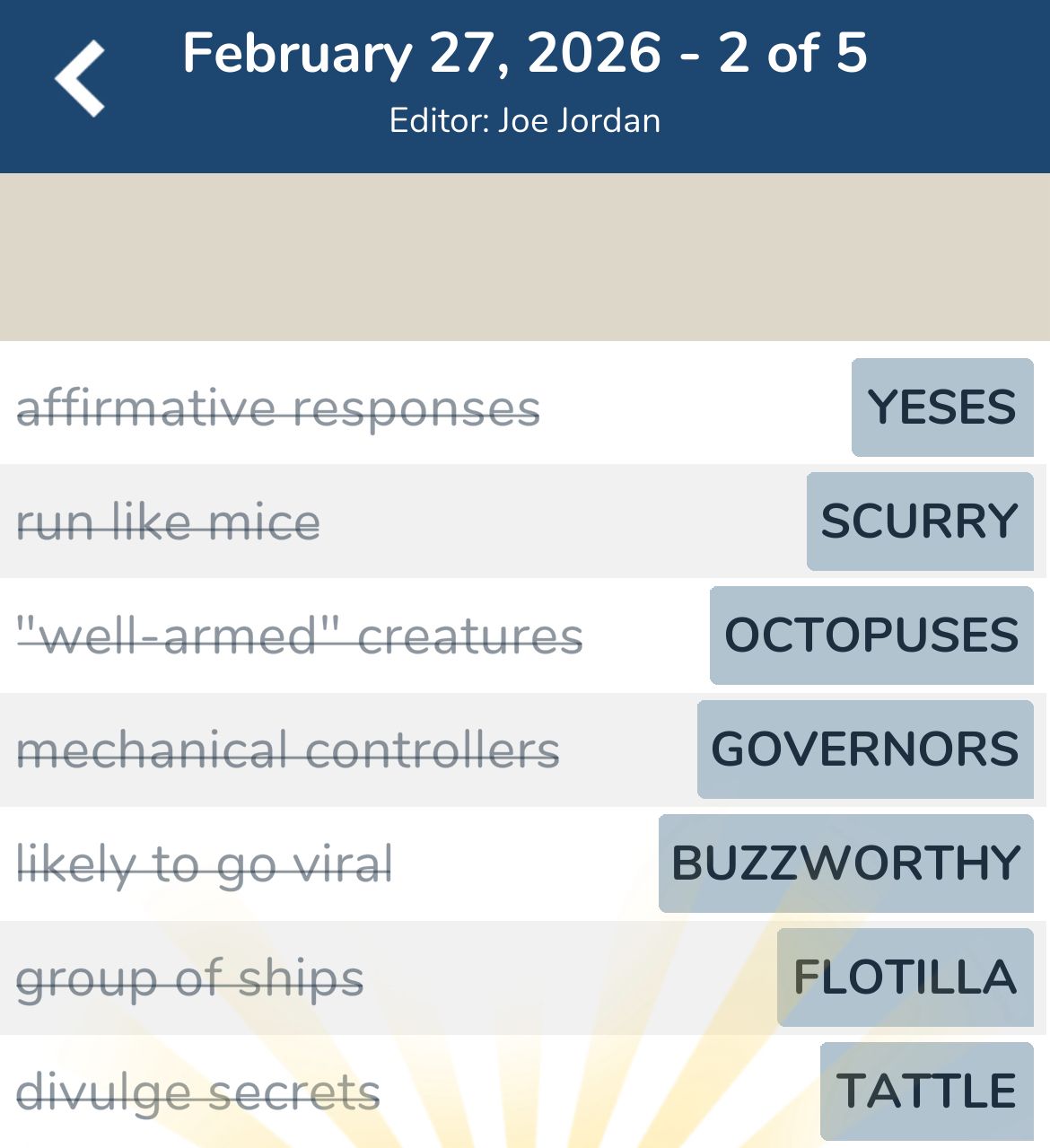 7 Little Words February 27 2026 2