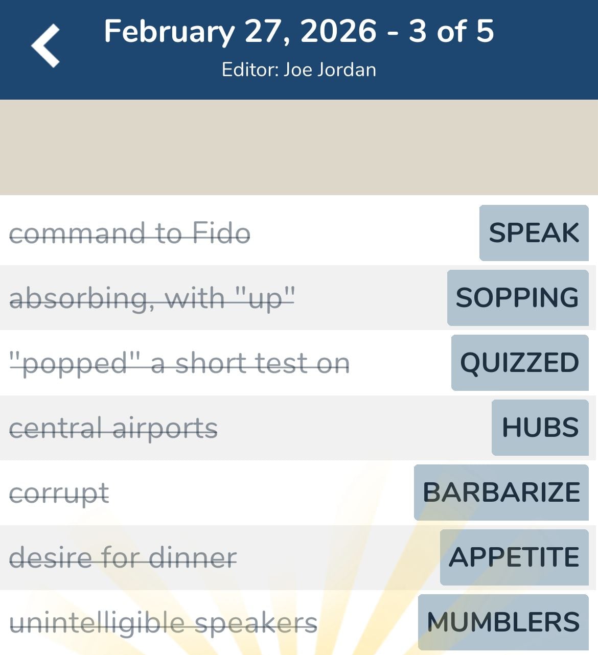 7 Little Words February 27 2026 3