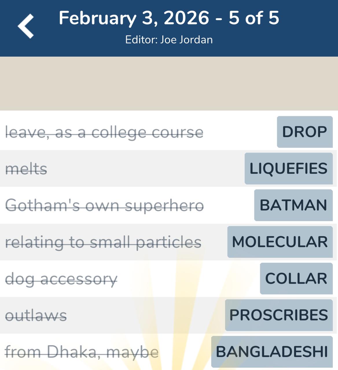 7 Little Words February 3 2026 5 7 Little Words February 3 2026 5