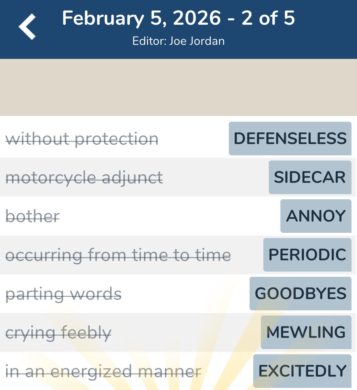 7 Little Words February 5 2026 2
