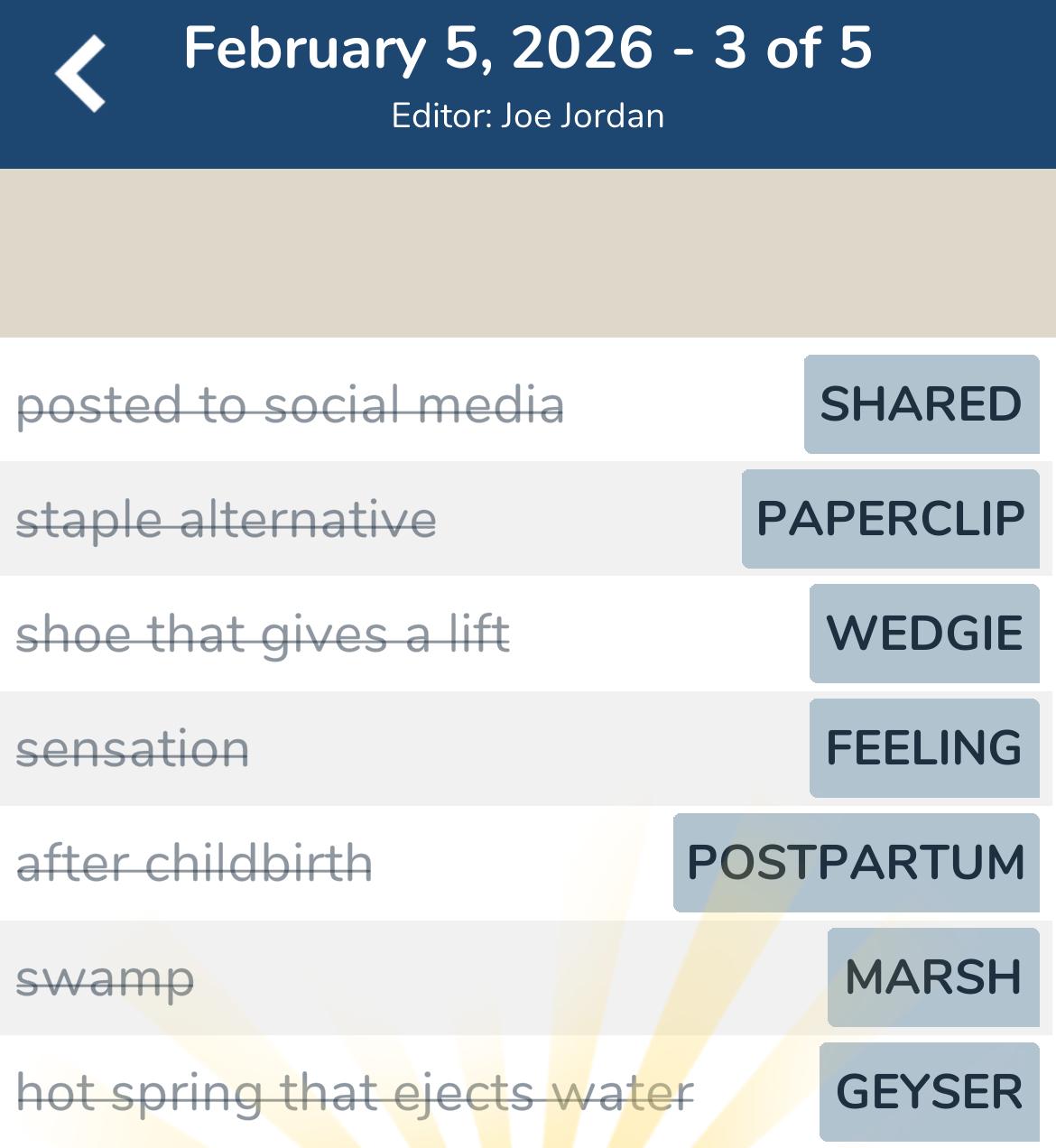 7 Little Words February 5 2026 3