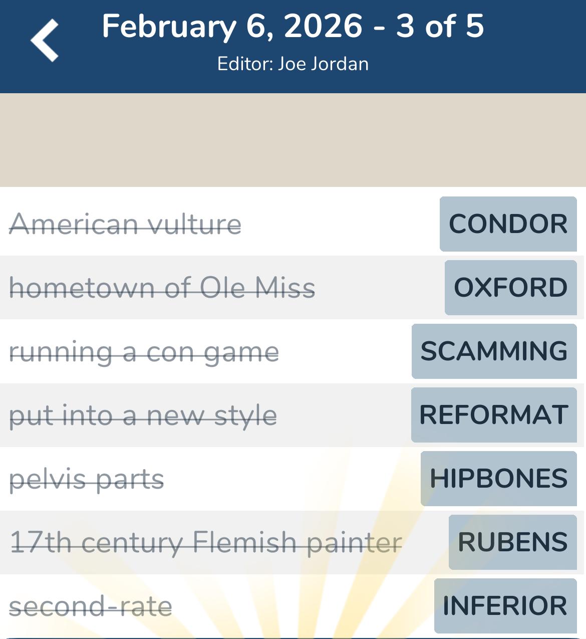 7 Little Words February 6 2026 3