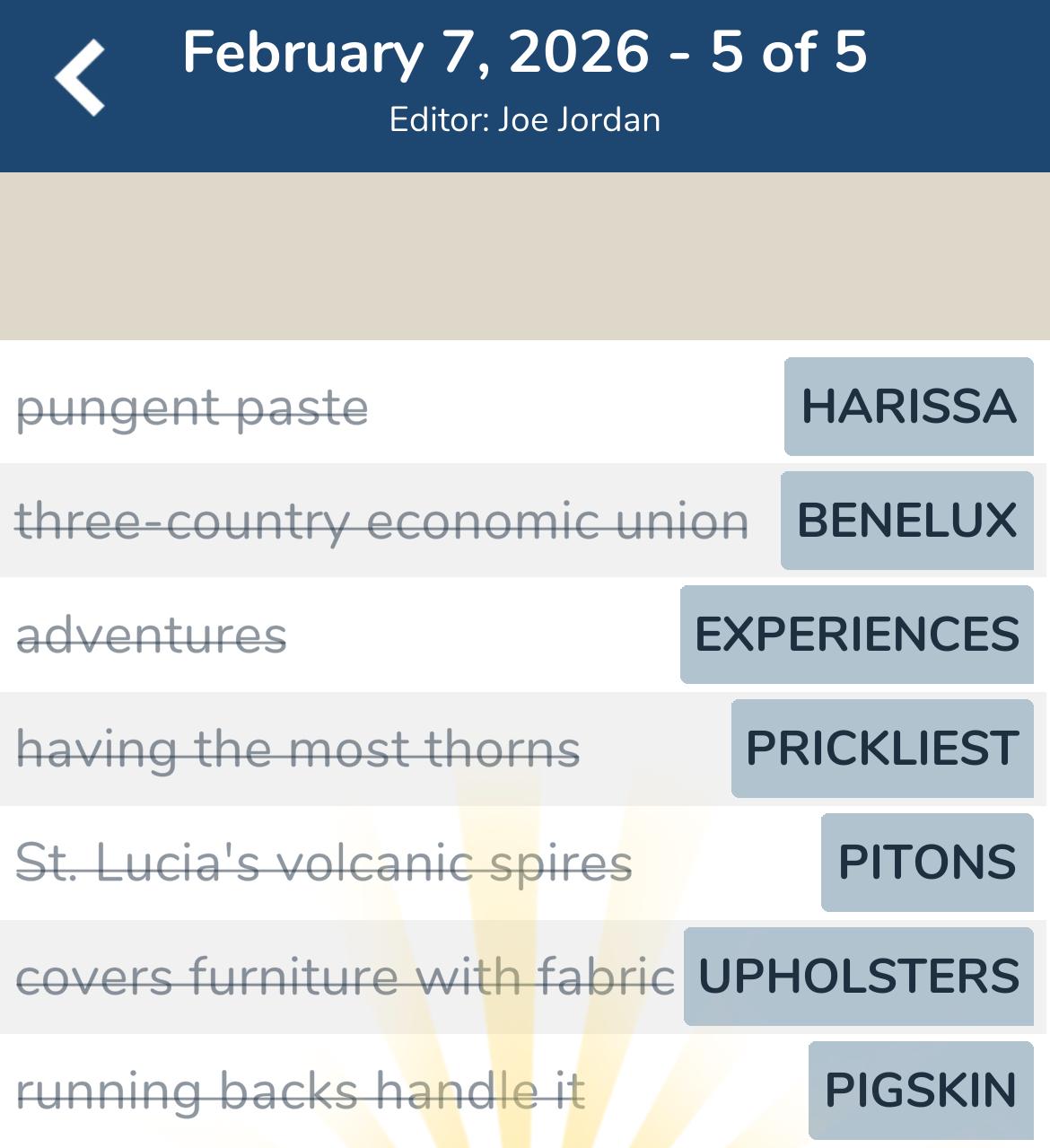 7 Little Words February 7 2026 5