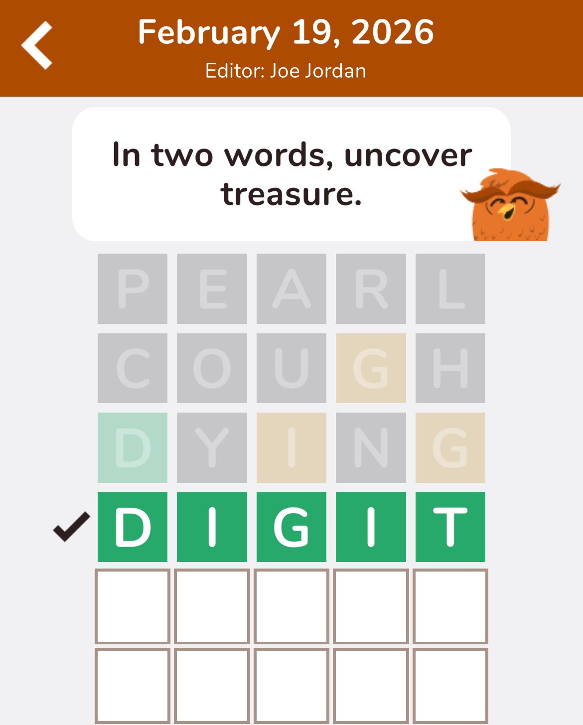 7 Little Words Hootle February 19 2026