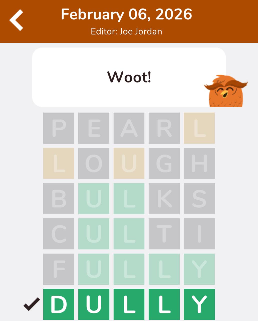 7 Little Words Hootle February 6 2026