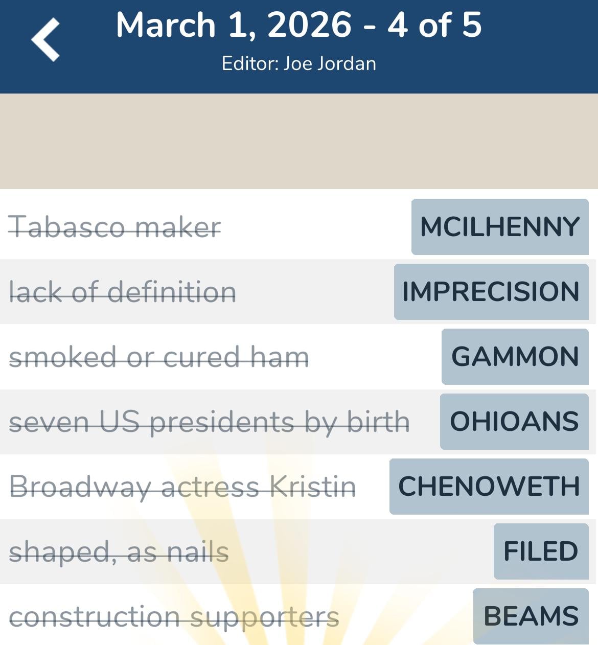 7 Little Words March 1 2026 4 7 Little Words March 1 2026 4