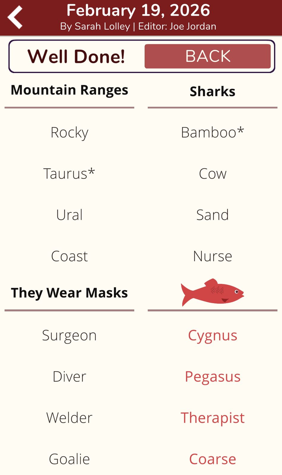 7 Little Words Red Herring February 19 2026 7 Little Words Red Herring February 19 2026