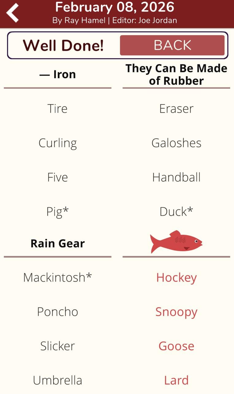 7 Little Words Red Herring February 8 2026