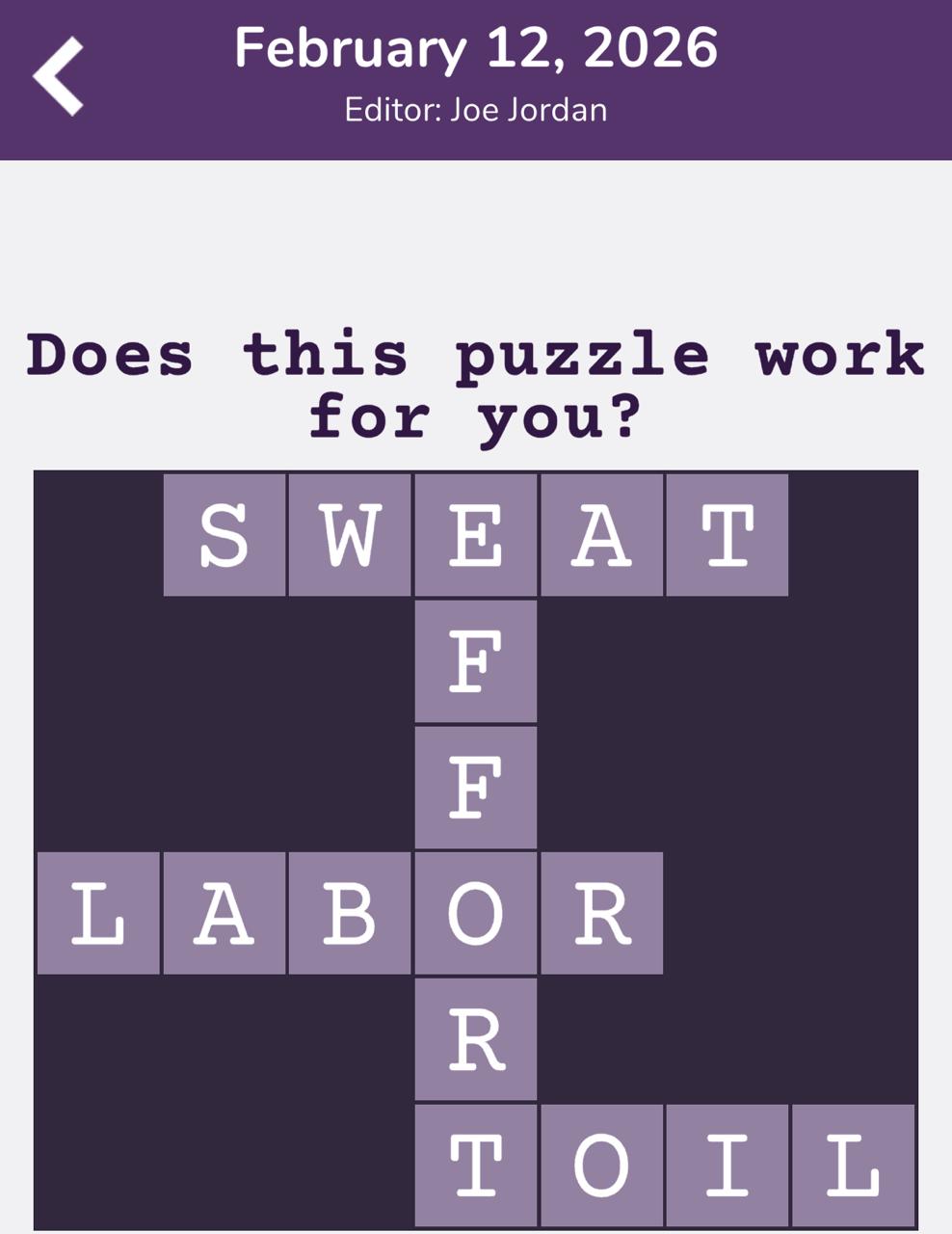 7 Little Words Tiny Little Crosswords February 12 2026