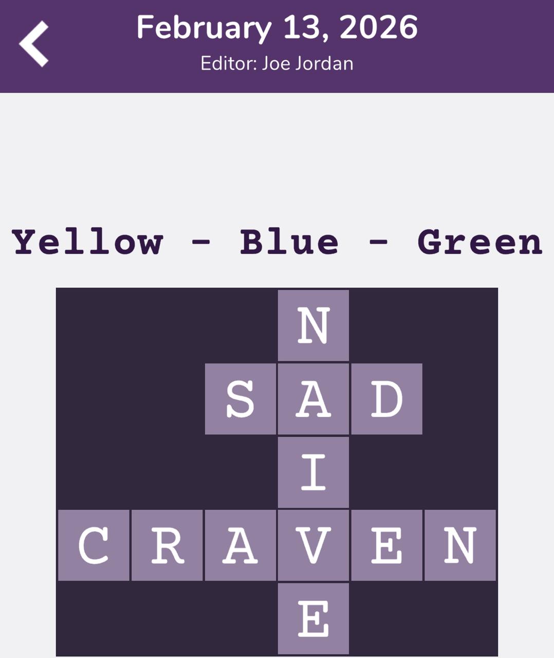 7 Little Words Tiny Little Crosswords February 13 2026