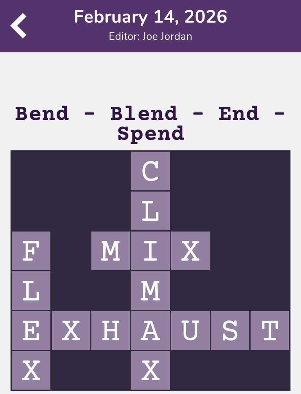 7 Little Words Tiny Little Crosswords February 14 2026