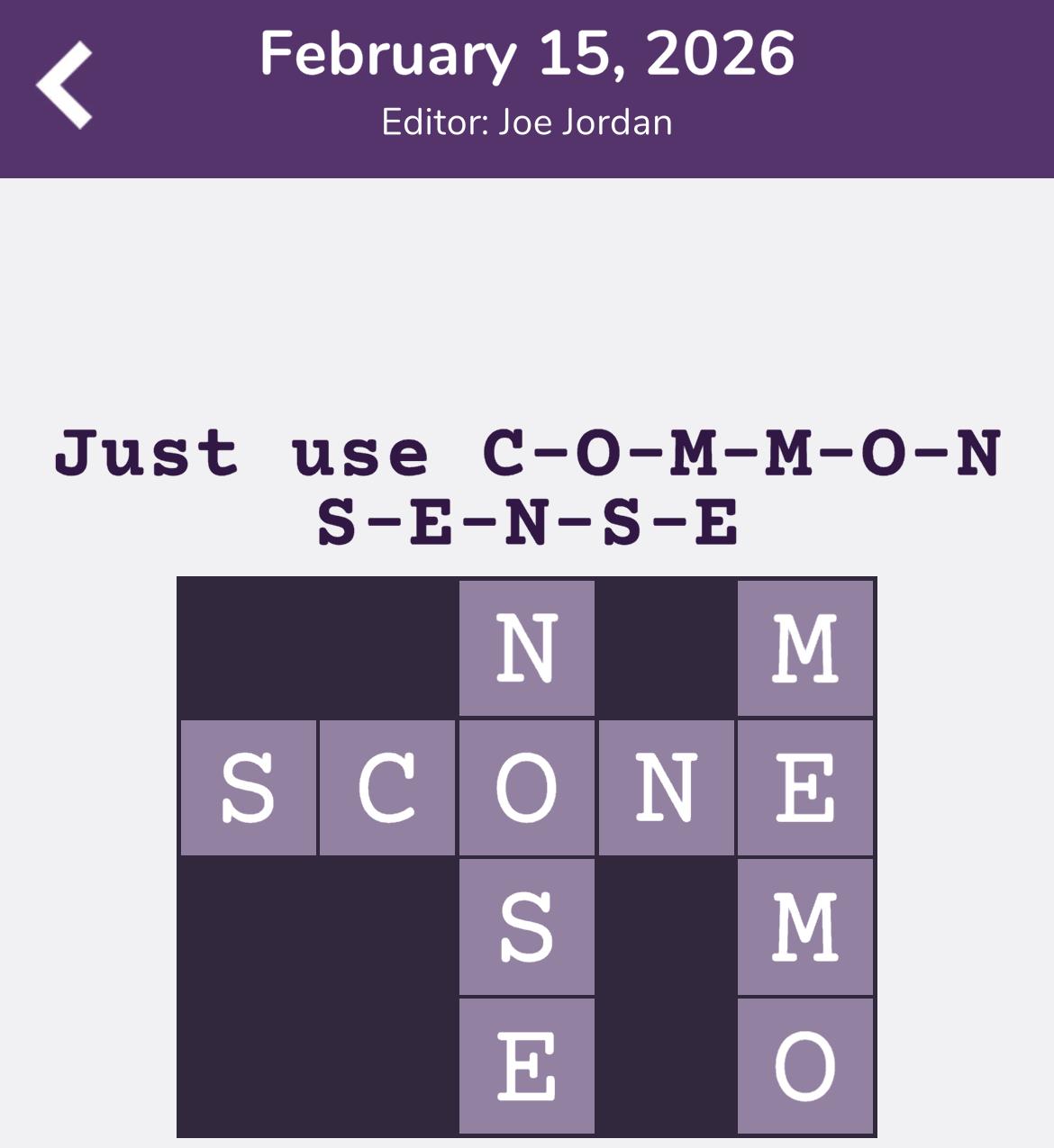 7 Little Words Tiny Little Crosswords February 15 2026 7 Little Words Tiny Little Crosswords February 15 2026