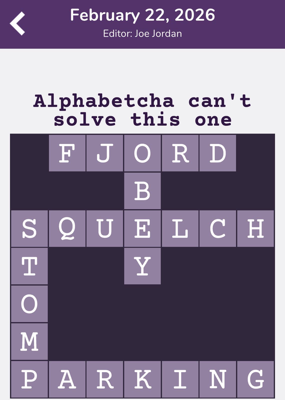 7 Little Words Tiny Little Crosswords February 22 2026