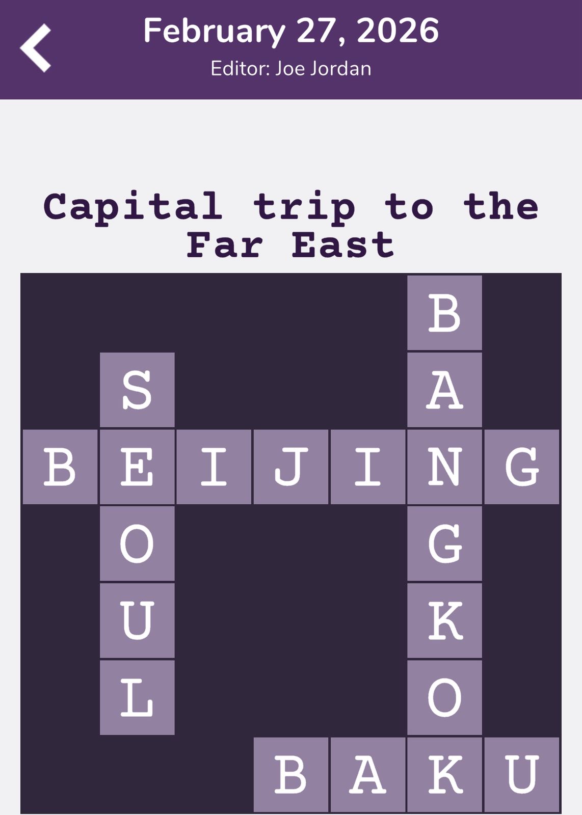 7 Little Words Tiny Little Crosswords February 27 2026