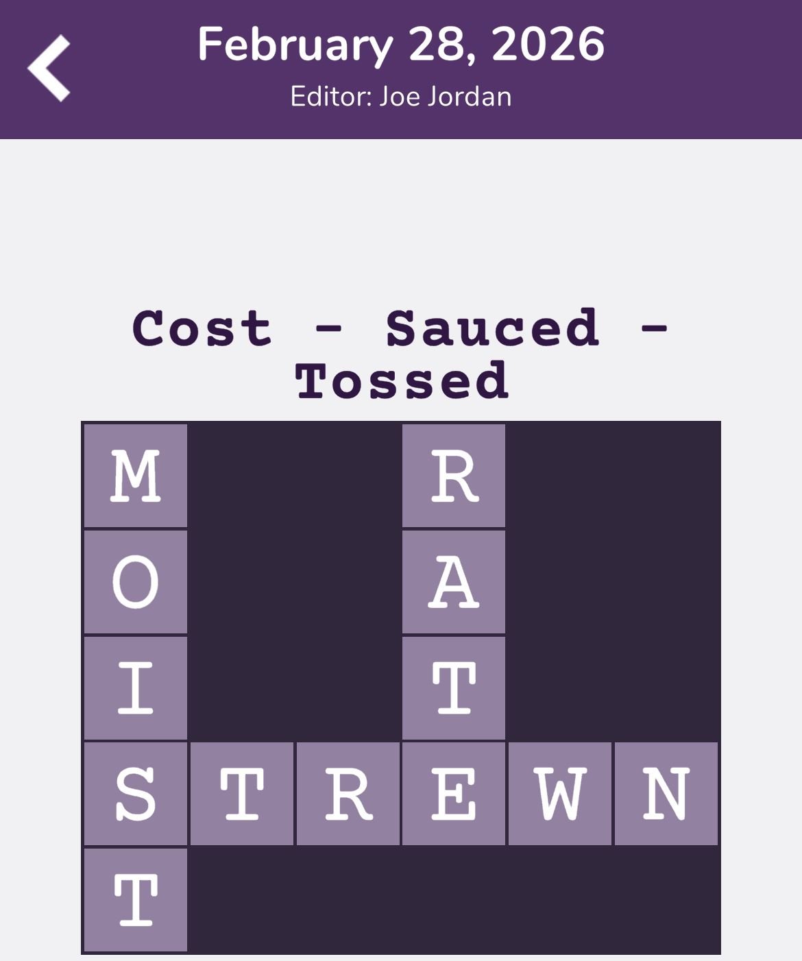 7 Little Words Tiny Little Crosswords February 28 2026