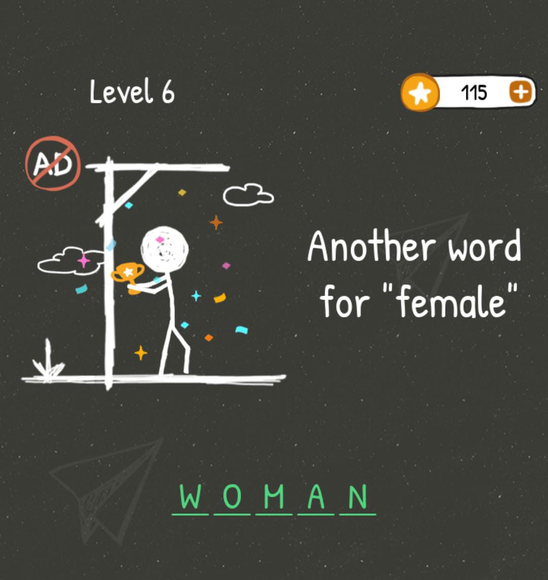 Hangman Words Level 6