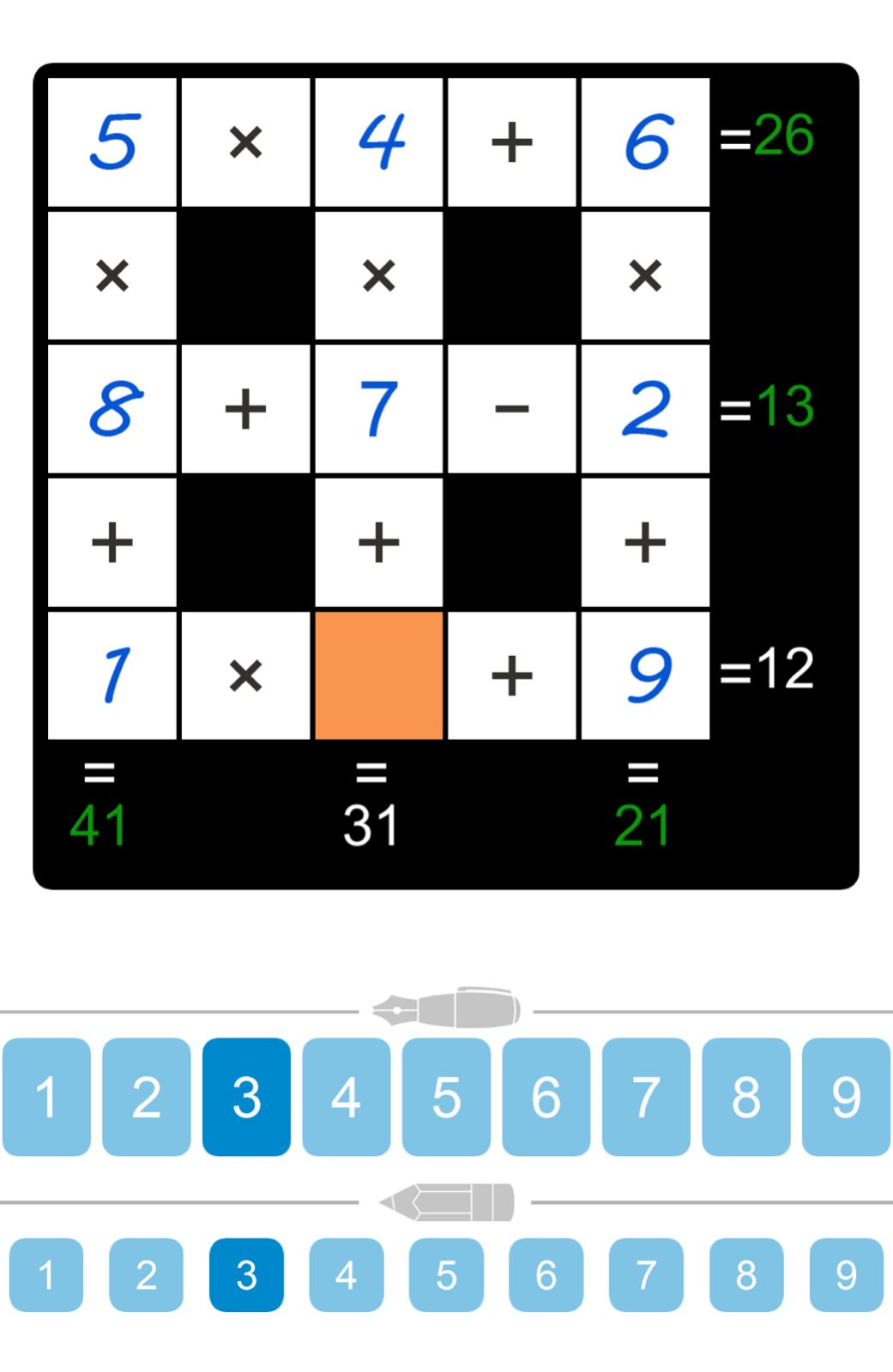 Puzzle Page Cross Sum February 8 2026