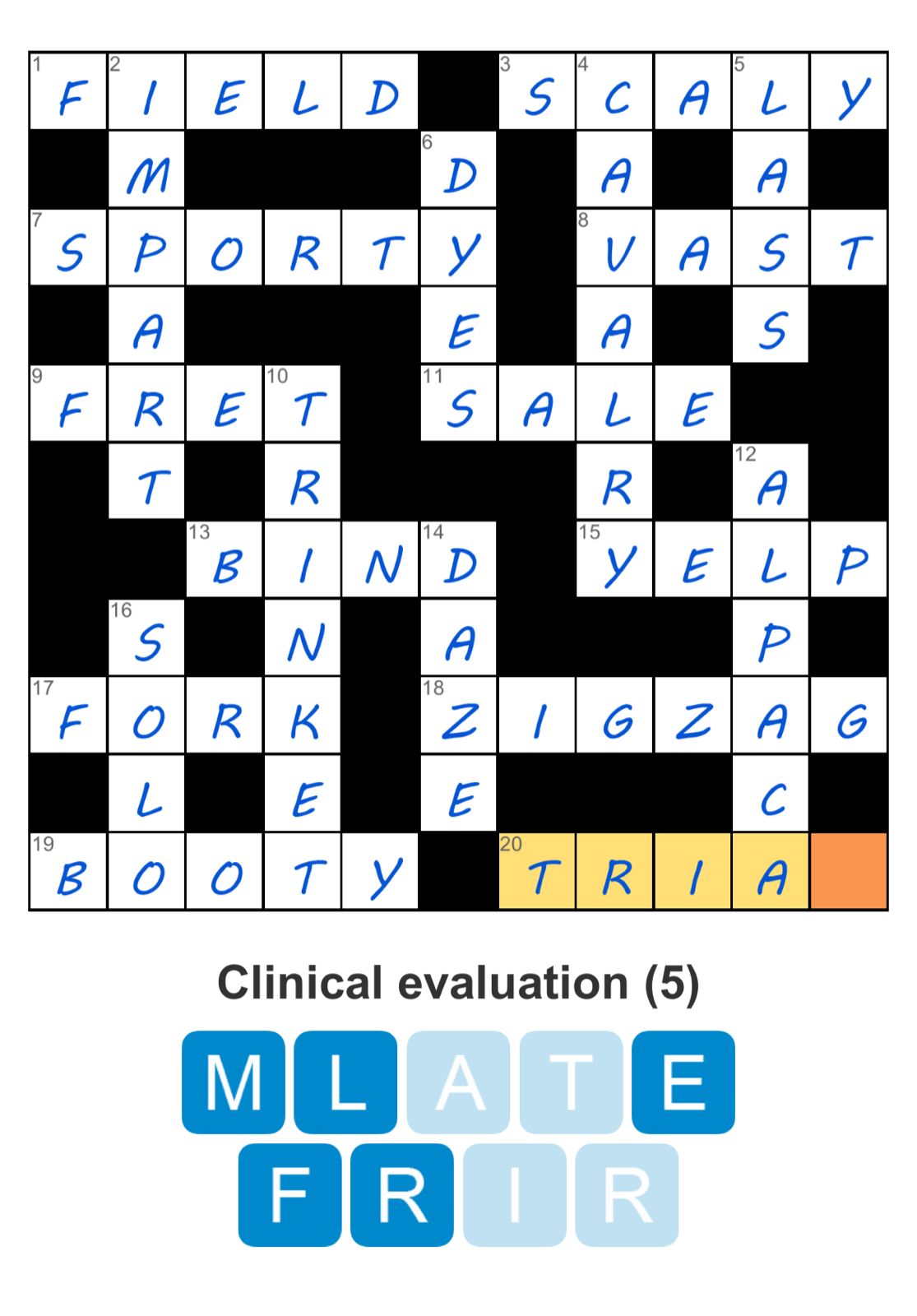 Puzzle Page Crossword February 10 2026