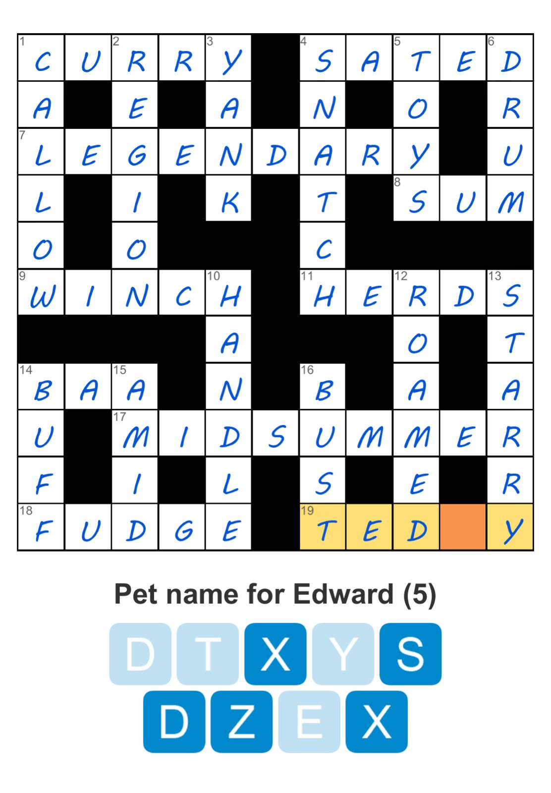 Puzzle Page Crossword February 17 2026