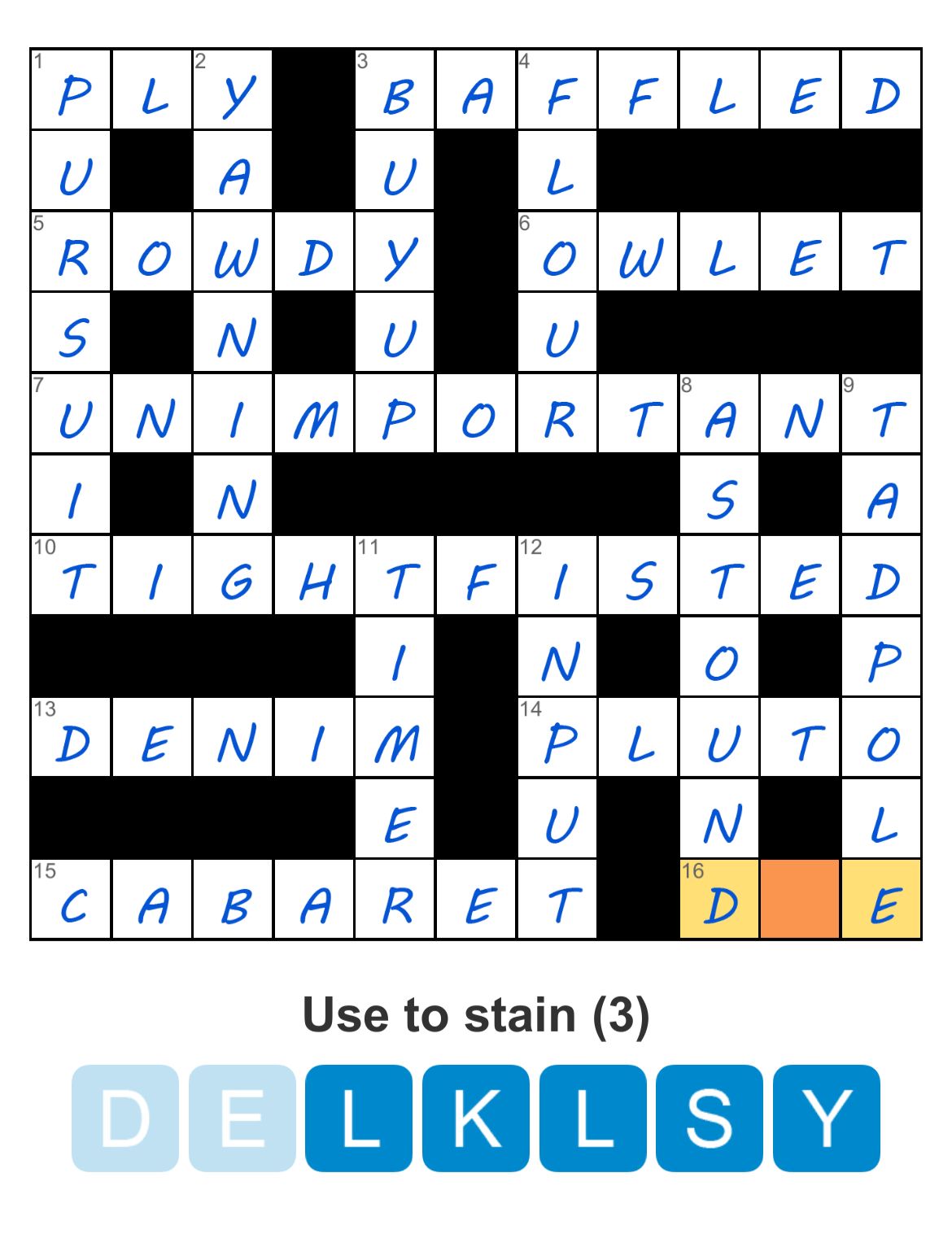 Puzzle Page Crossword February 23 2026