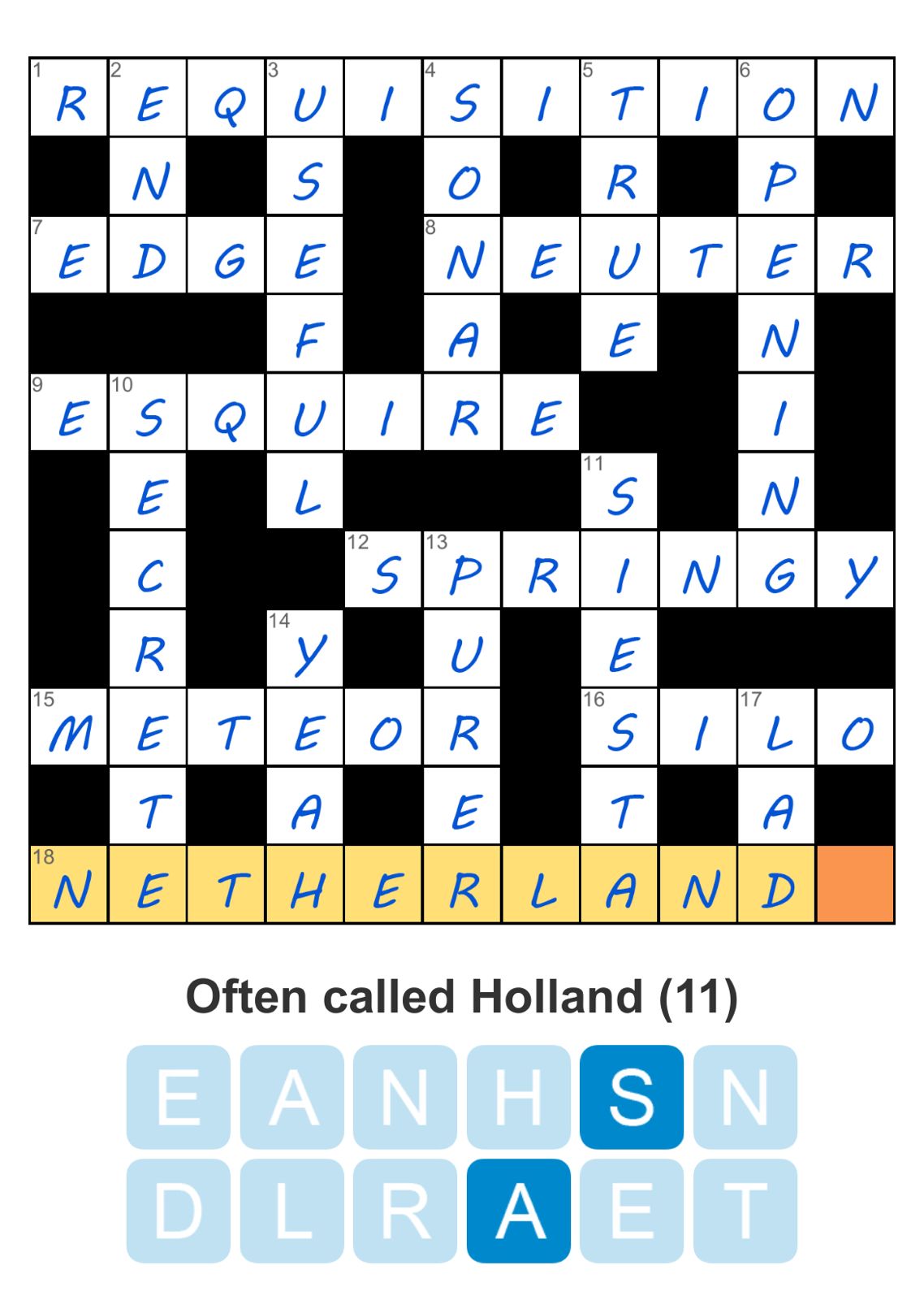 Puzzle Page Crossword February 24 2026