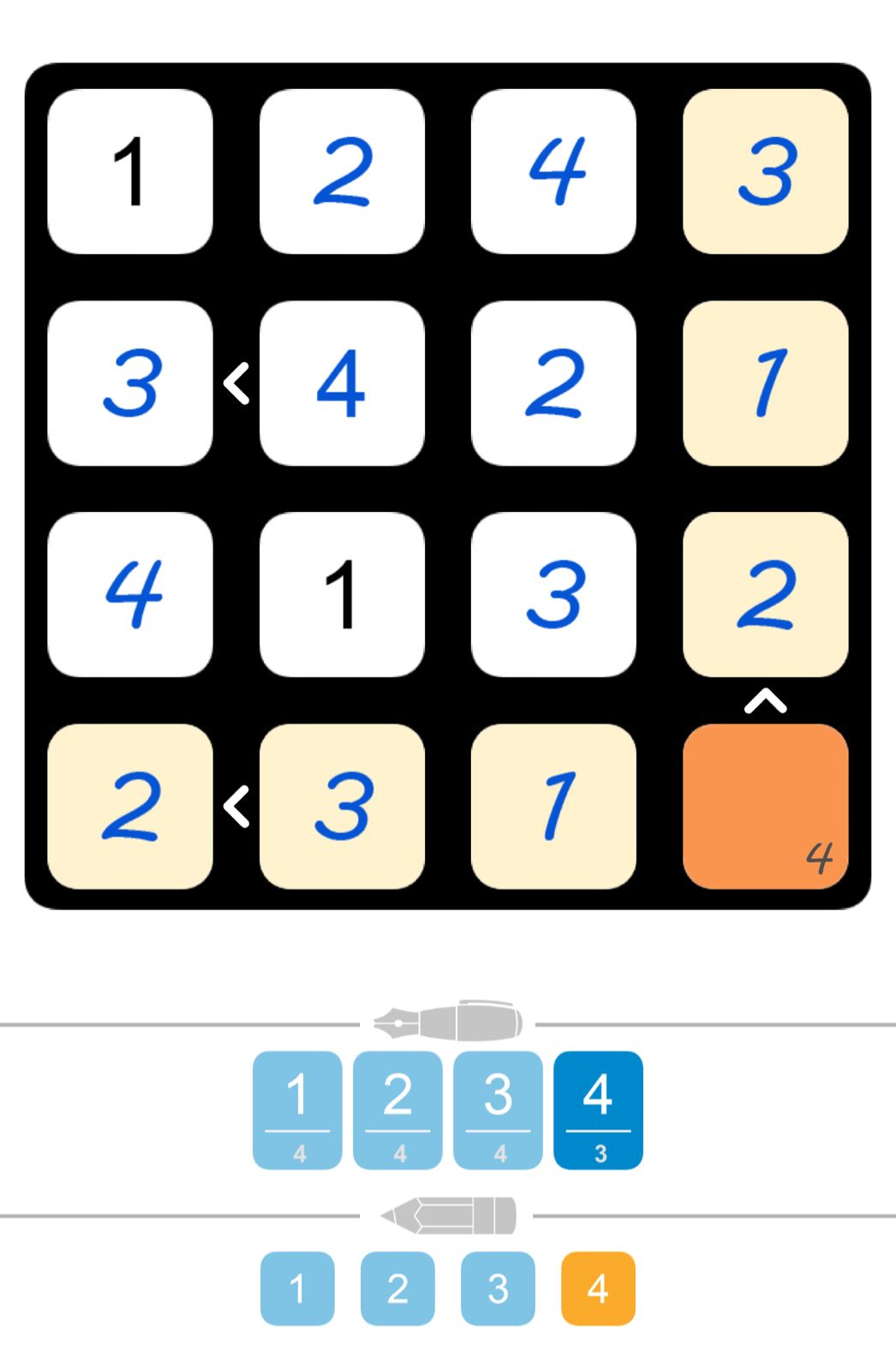 Puzzle Page Futoshiki February 17 2026