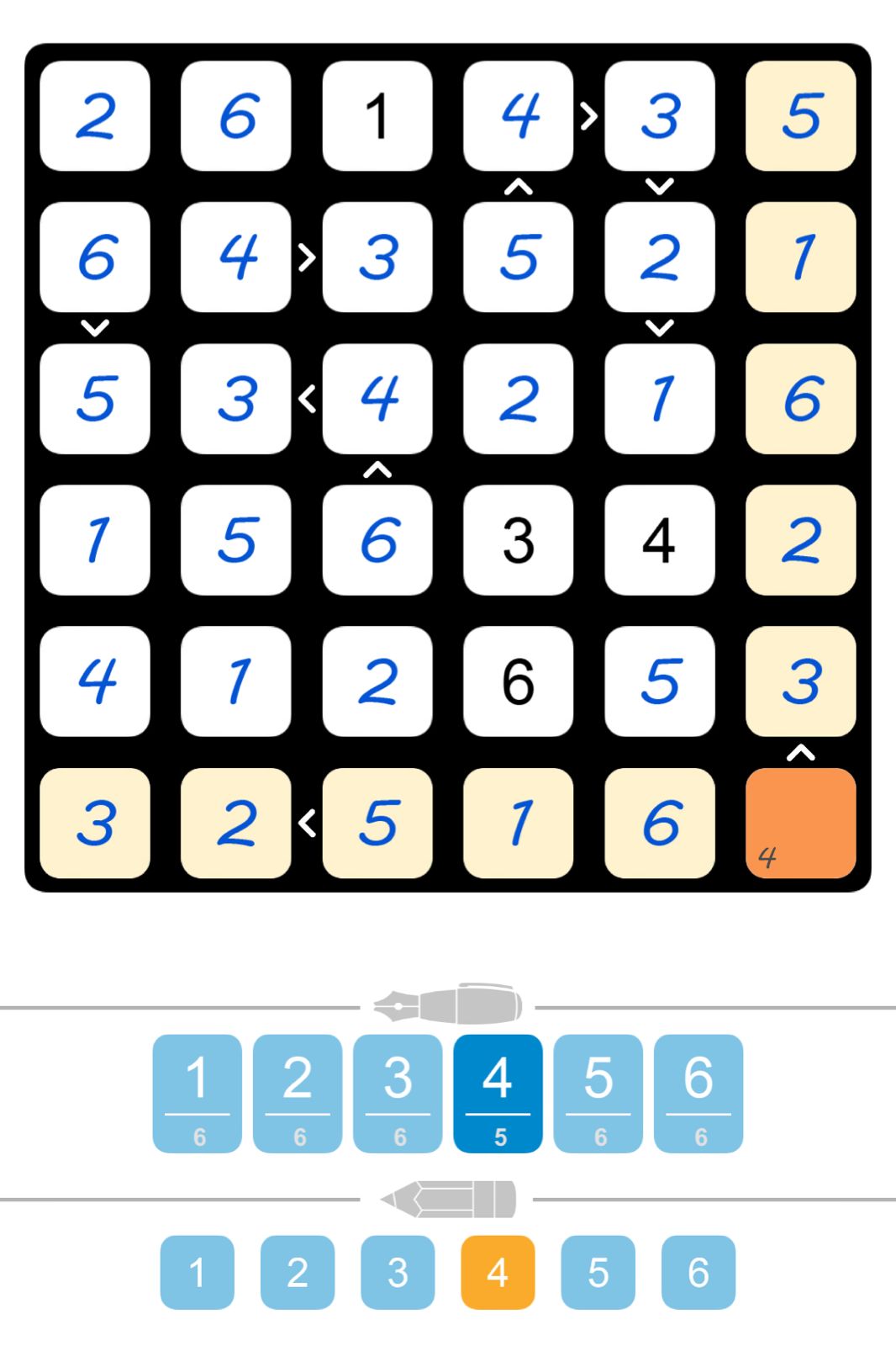 Puzzle Page Futoshiki February 27 2026