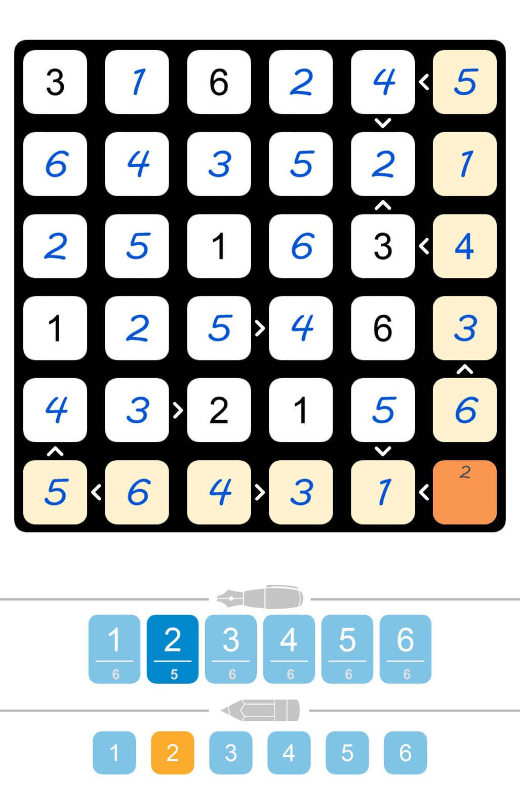 Puzzle Page Futoshiki February 6 2026