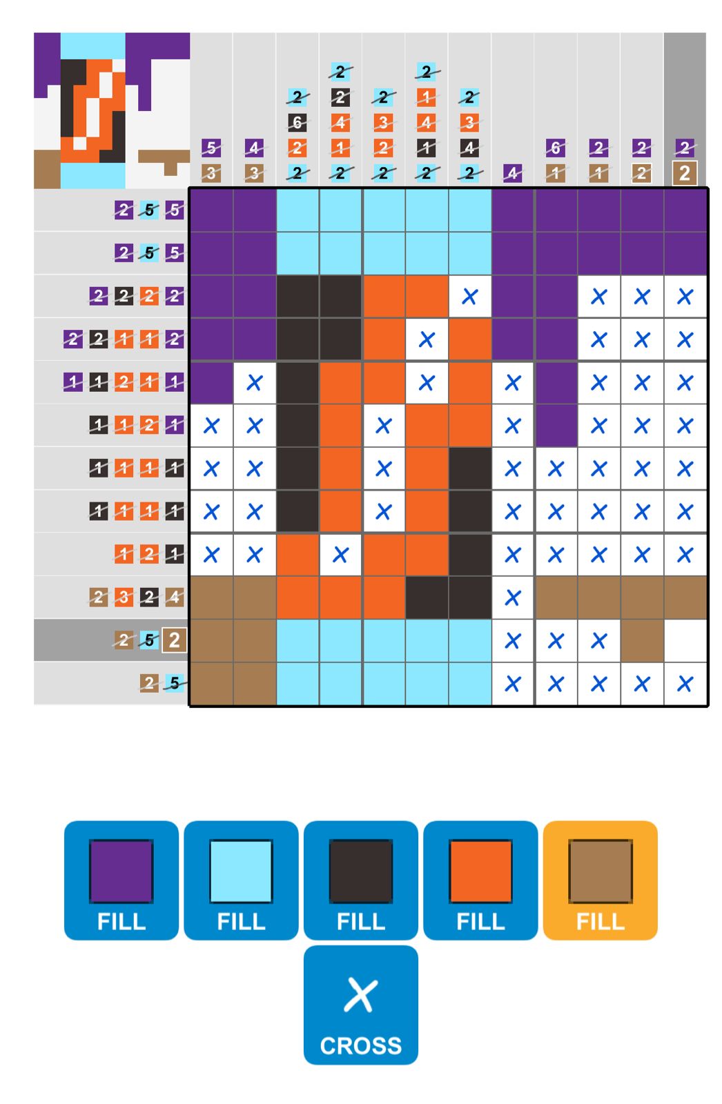 Puzzle Page Picture Cross February 19 2026