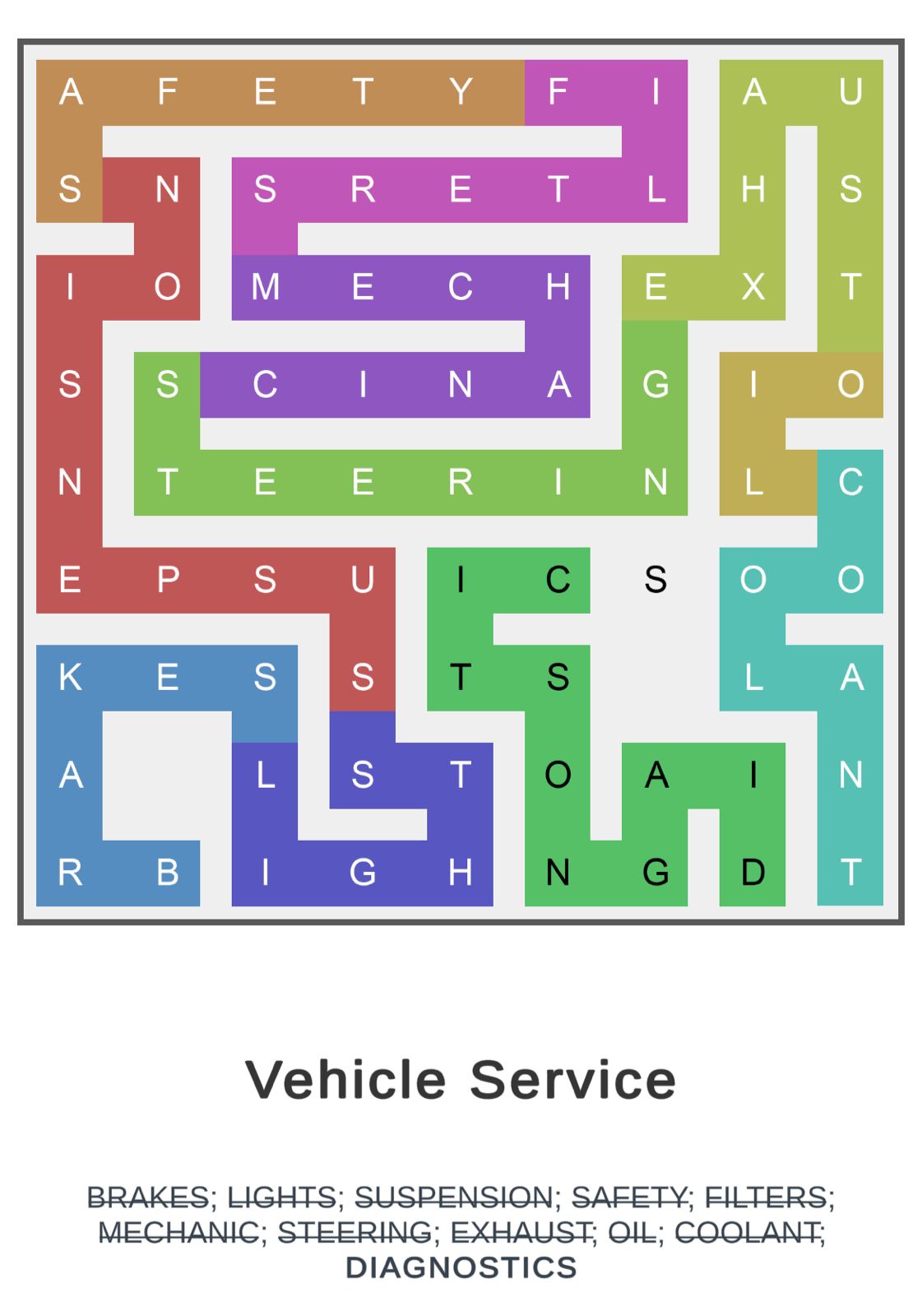 Puzzle Page Word Snake February 11 2026