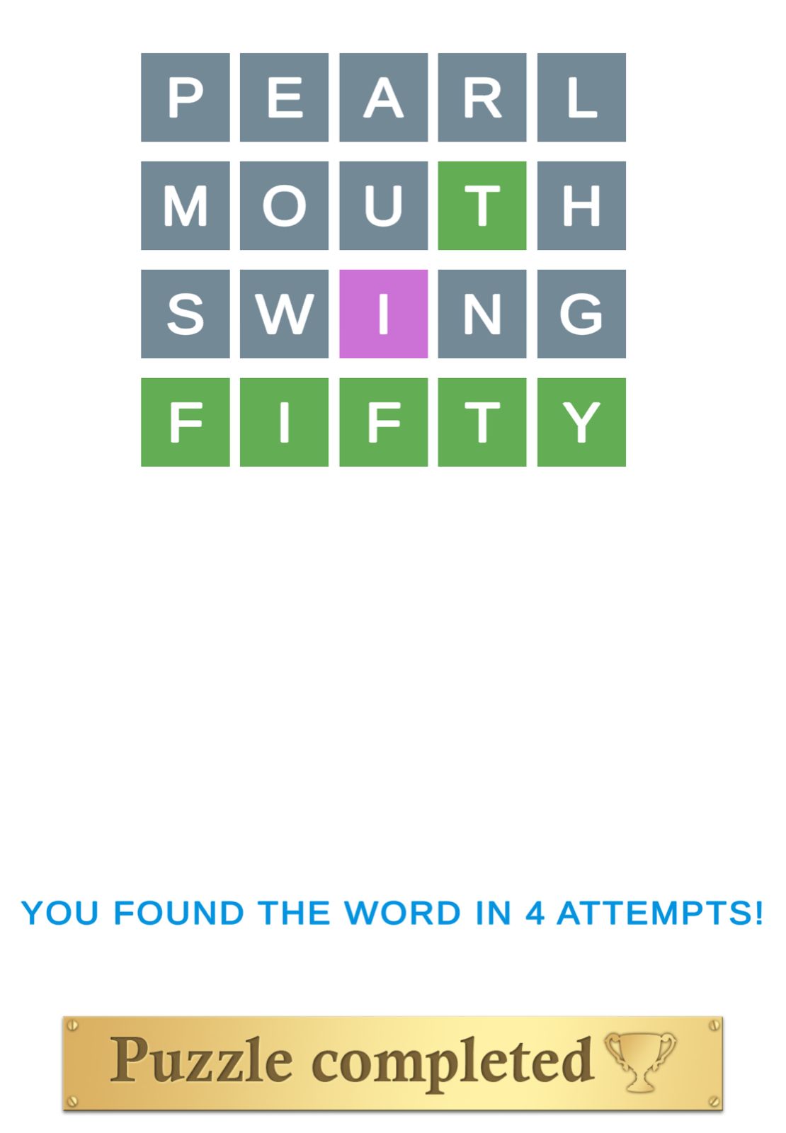 Puzzle Page Wordy February 5 2026