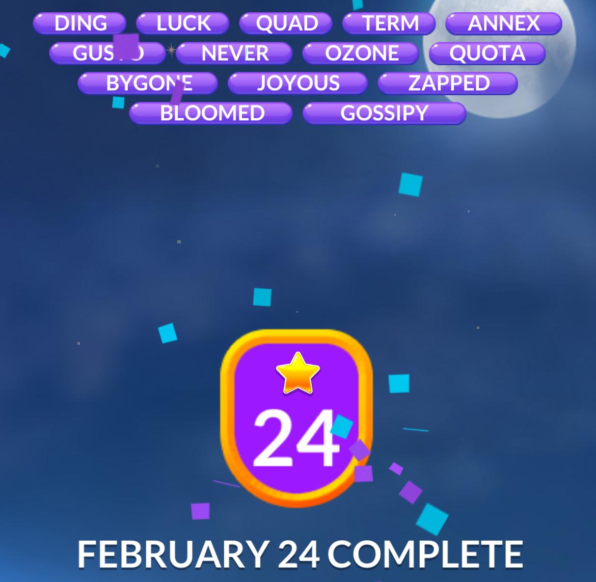 Word Stacks Daily Puzzle February 24 2026 Word Stacks Daily Puzzle February 24 2026