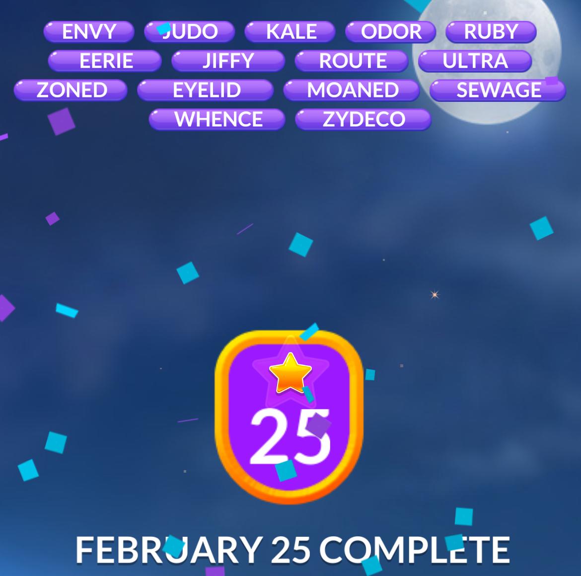 Word Stacks Daily Puzzle February 25 2026 Word Stacks Daily Puzzle February 25 2026