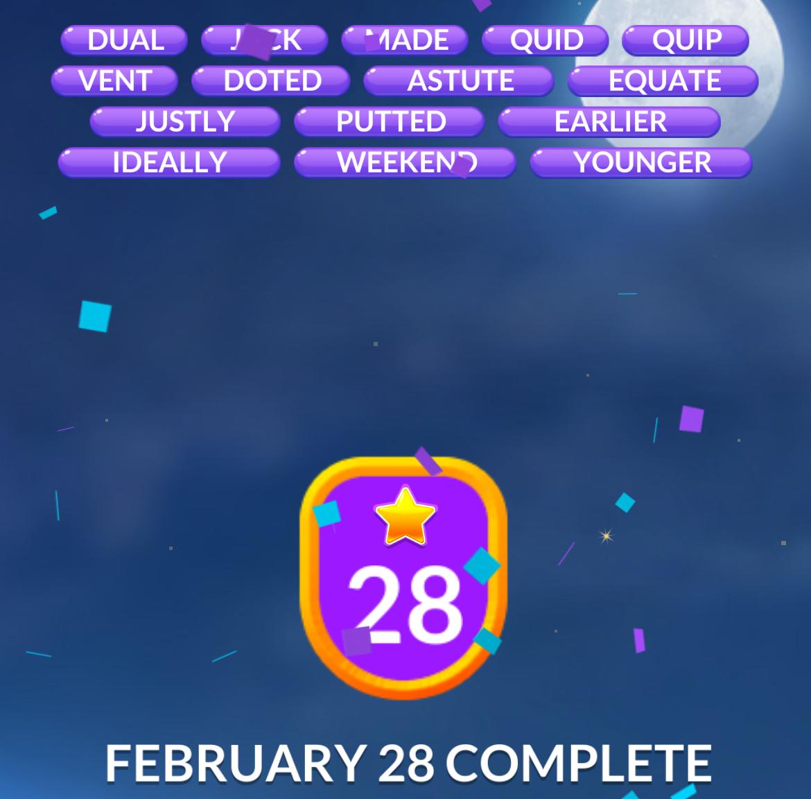 Word Stacks Daily Puzzle February 28 2026 Word Stacks Daily Puzzle February 28 2026