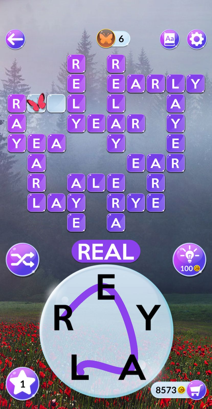 Wordscapes In Bloom Daily February 22 2026
