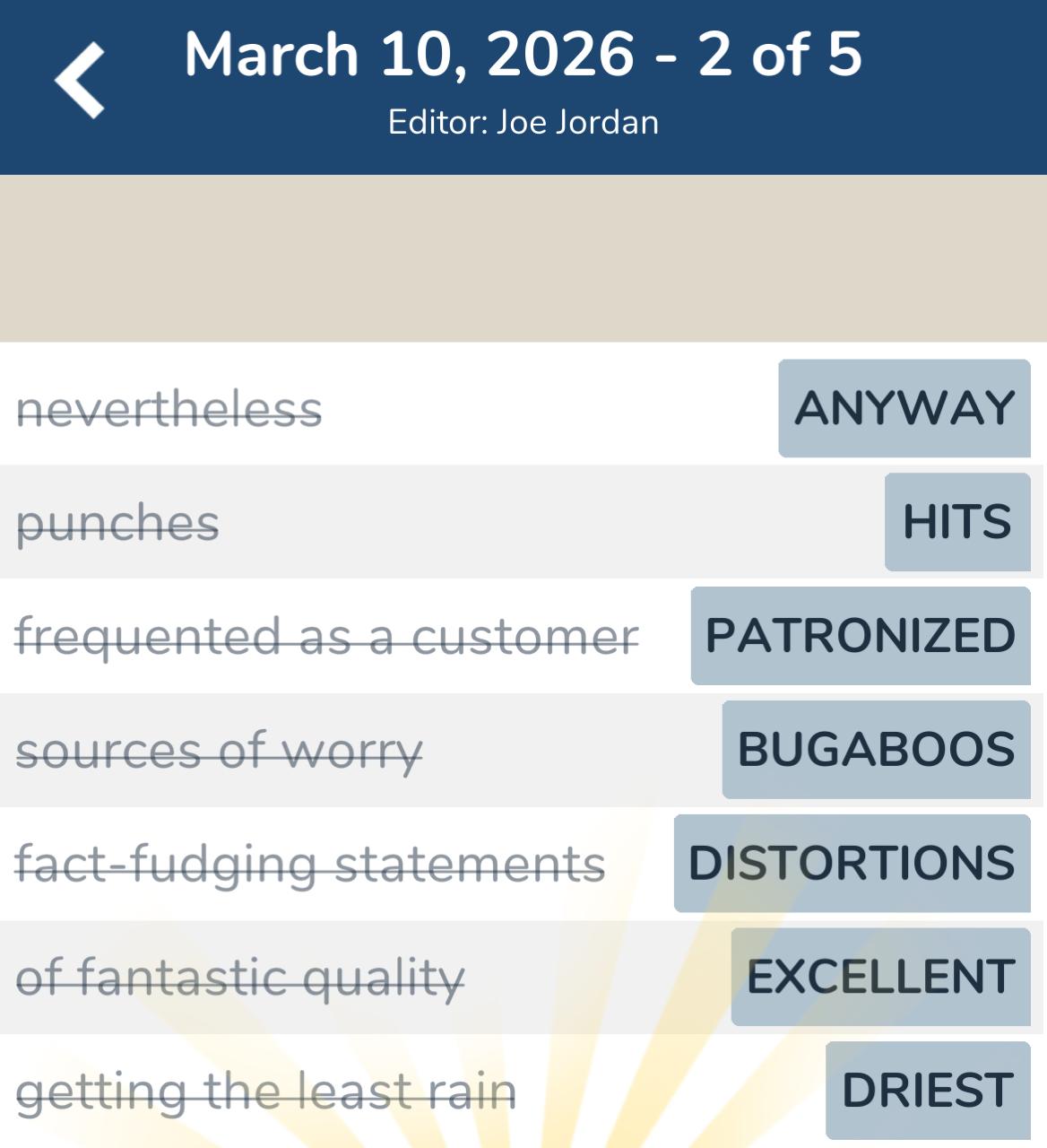 7 Little Words March 10 2026 2