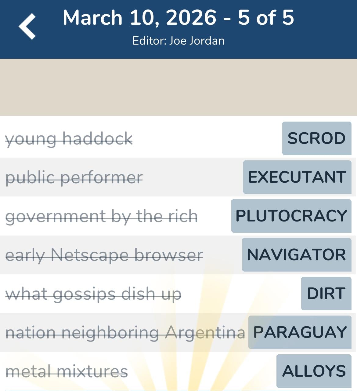 7 Little Words March 10 2026 5