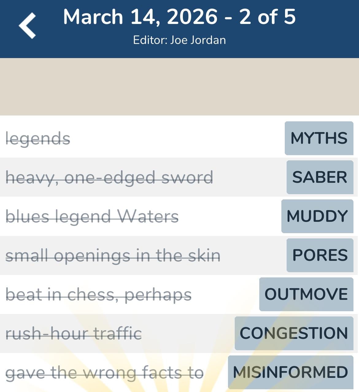 7 Little Words March 14 2026 2