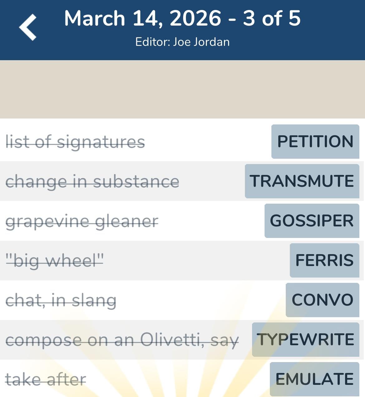 7 Little Words March 14 2026 3